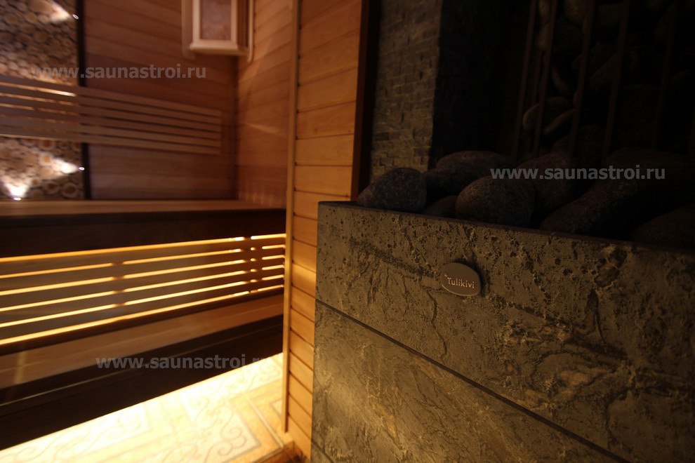 Внутренняя отделка парной - "Можжевеловая сказка"