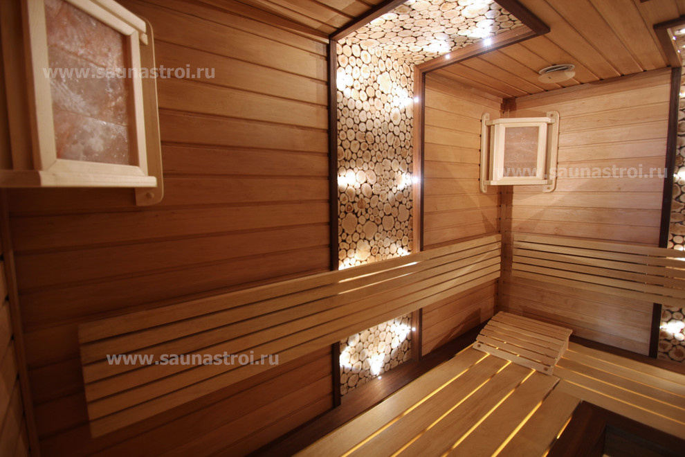 Внутренняя отделка парной - "Можжевеловая сказка"
