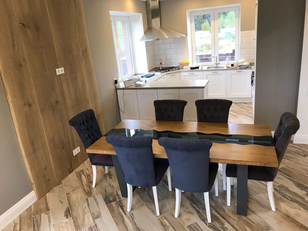 Панель из массива, стол обеденный из дуба