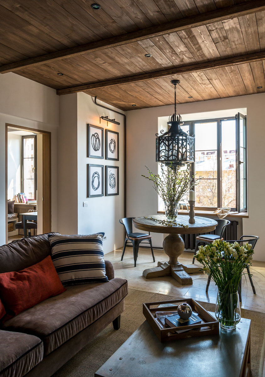 Квартира в "Сталинке". Кантри - Лофт. Реализация