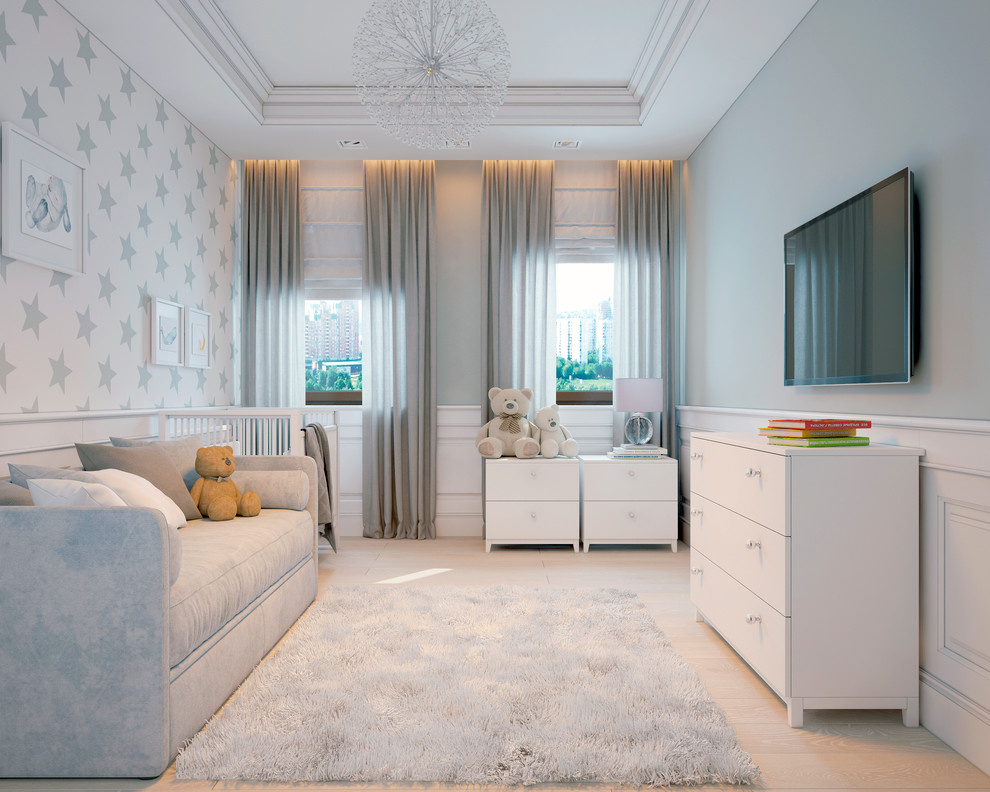 Квартира на Красной Пресне - современный стиль с элементами классики