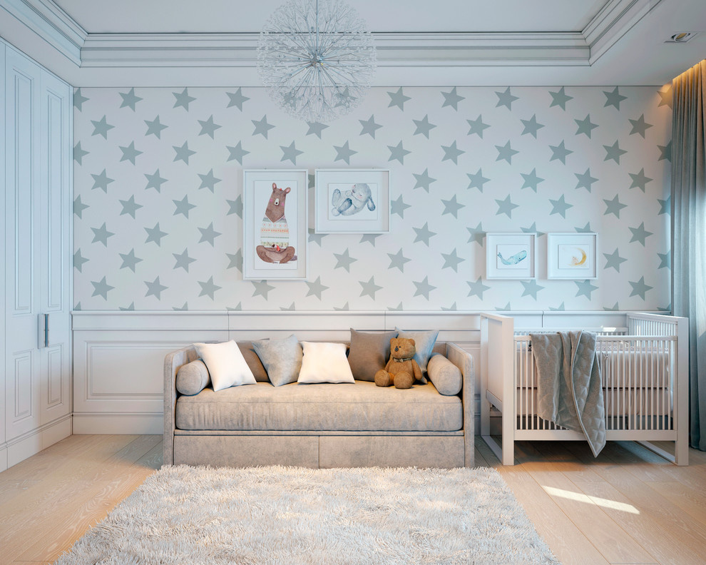 Квартира на Красной Пресне - современный стиль с элементами классики