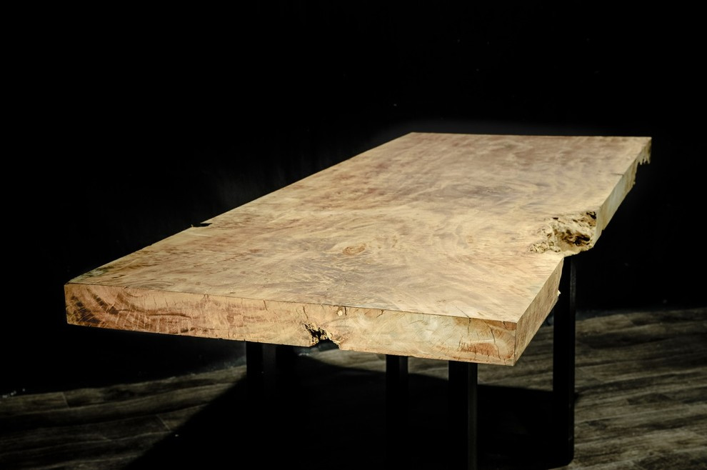 Стол Live Edge Design из цельного среза, массив личи