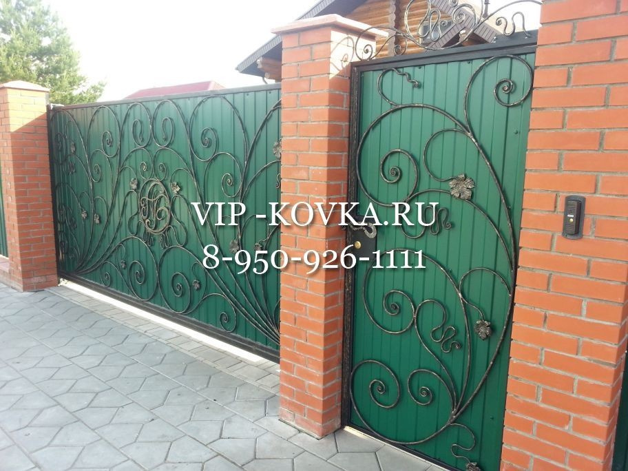 Кованые ворота и калитки