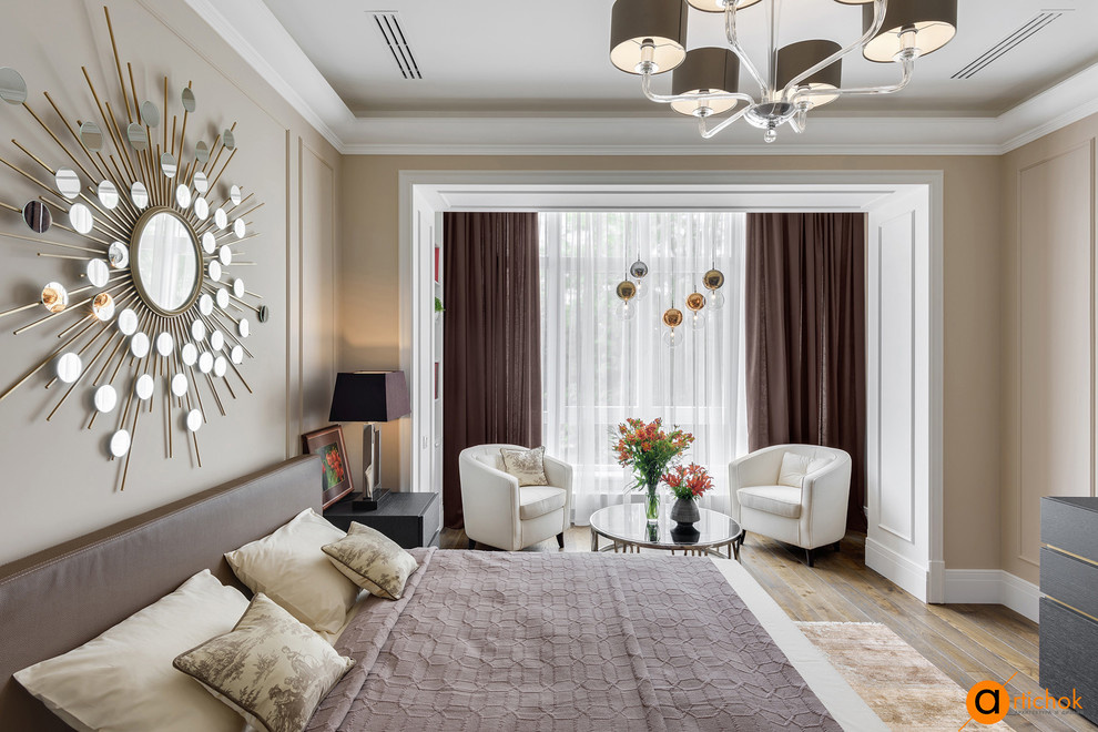 Дизайн спальни для хозяев в стиле неоклассика