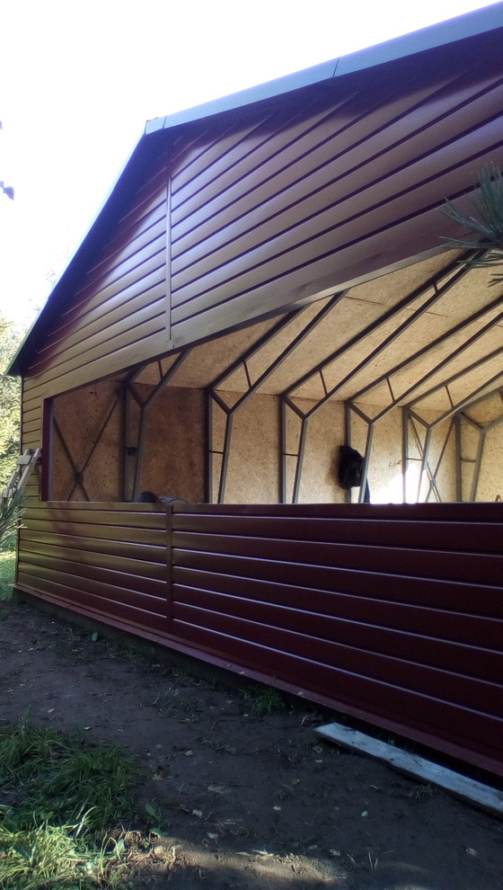 Сборный каркасный гараж