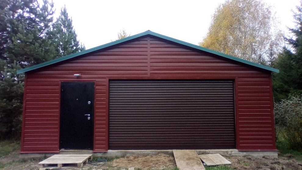 Сборный каркасный гараж