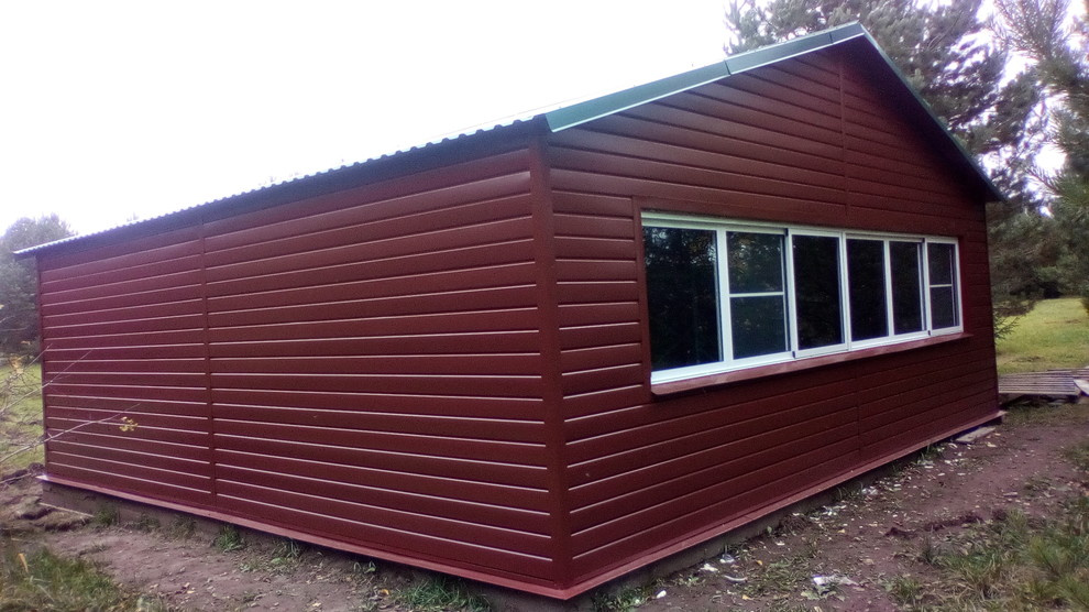 Сборный каркасный гараж