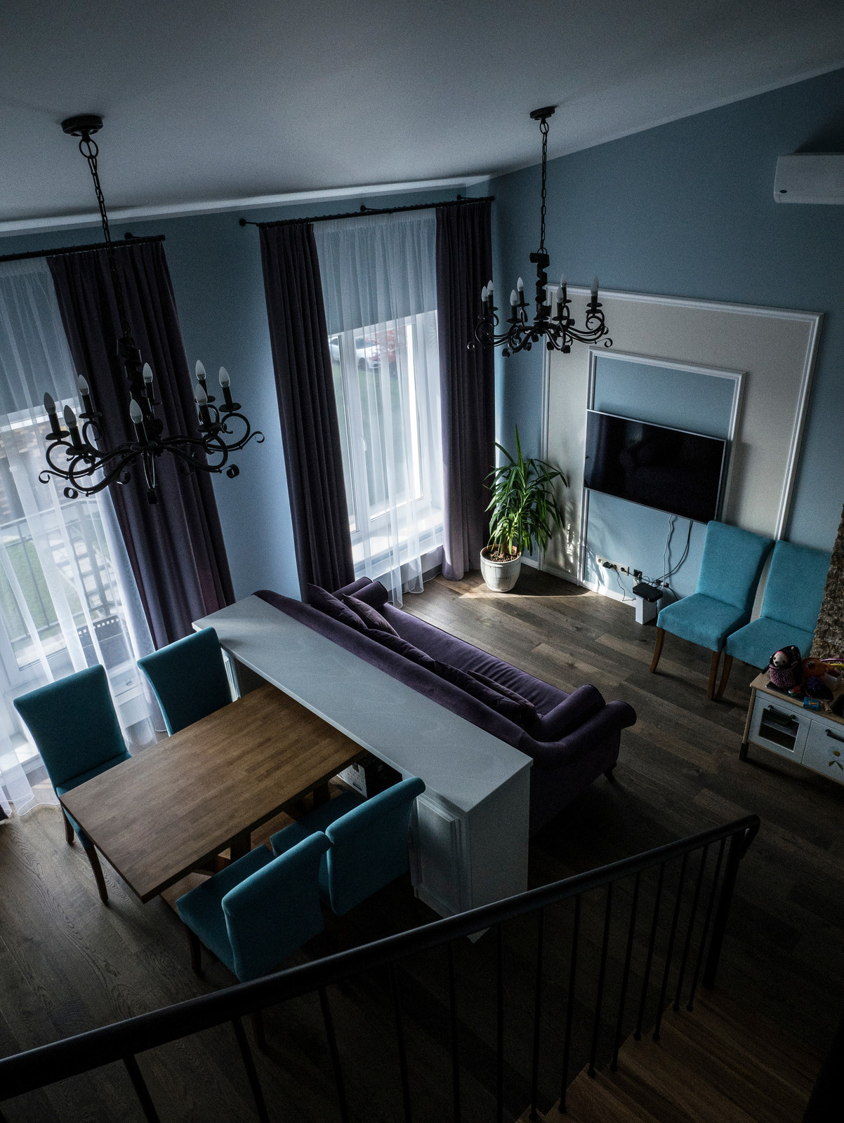 Шторы для гостиной в ЖК Ангелово.