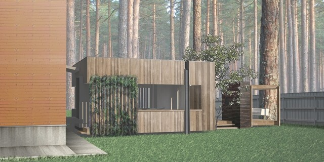 Обложка проекта: Флигель с летней кухней