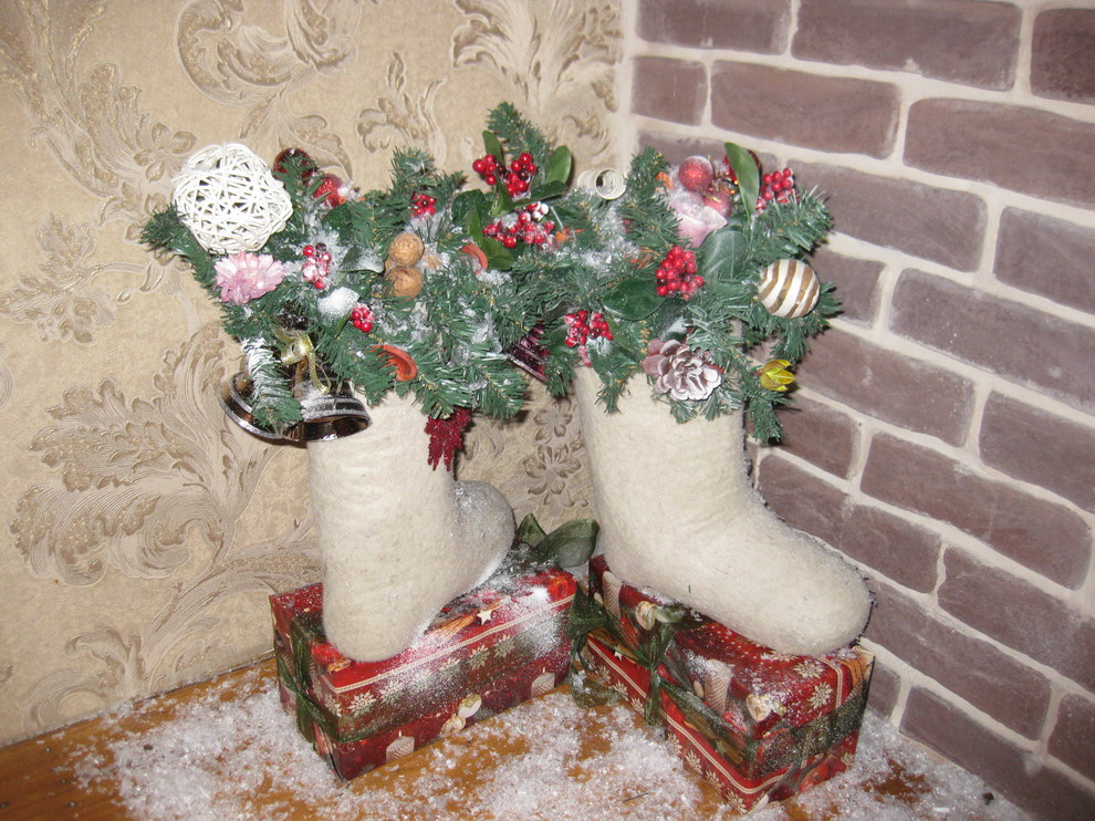 Новогодний декор ресторана