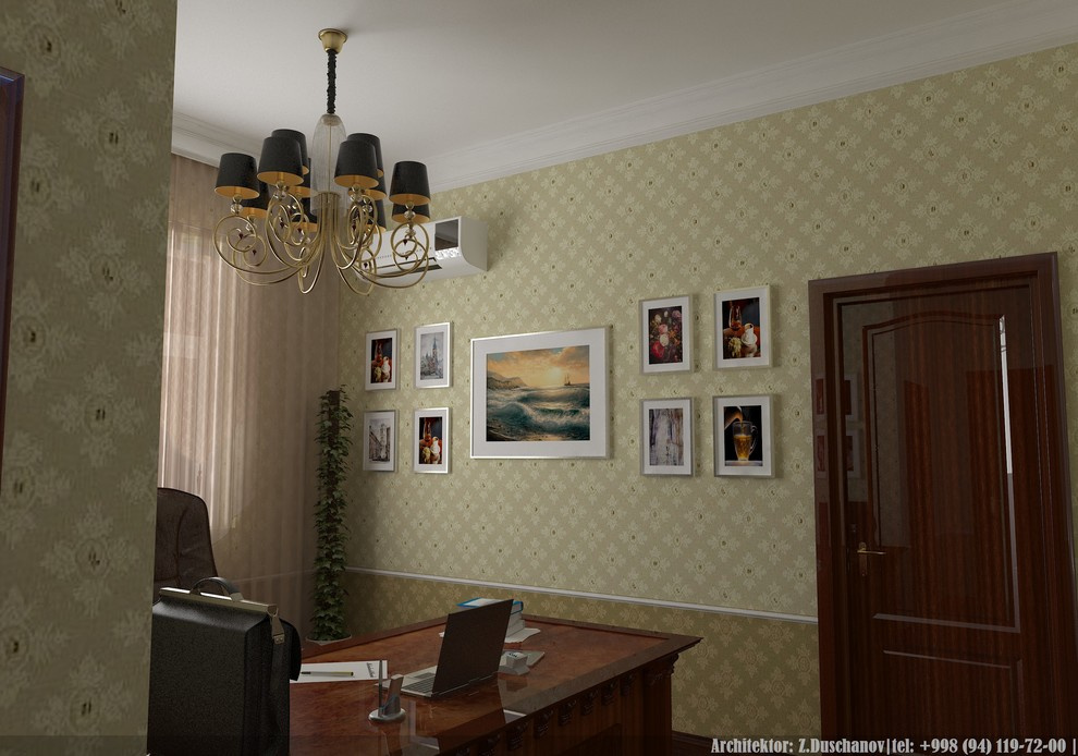 Обложка проекта: интерьер кабинета