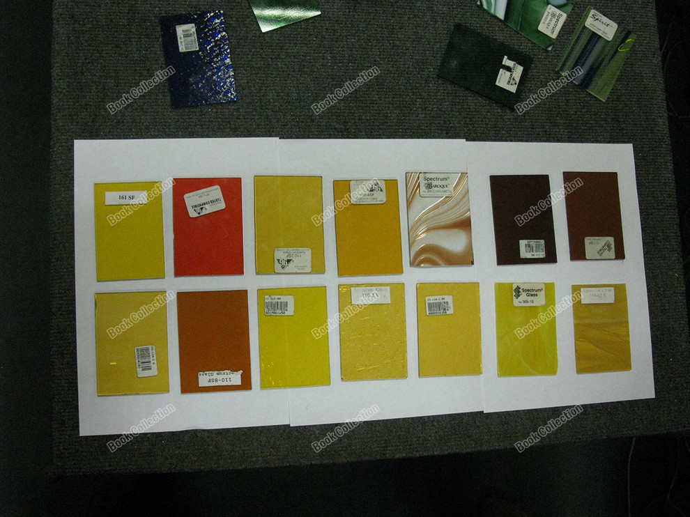 Разные текстуры и прозрачность стёкол