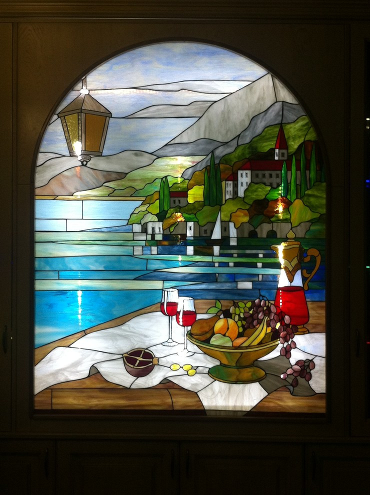 Городской пейзаж в витражах