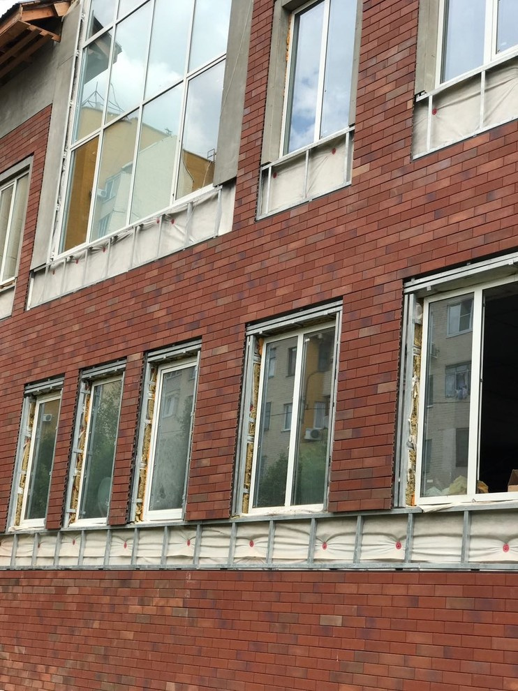 Клинкерная плитка Stroeher в системе вентилируемого фасада Ronson