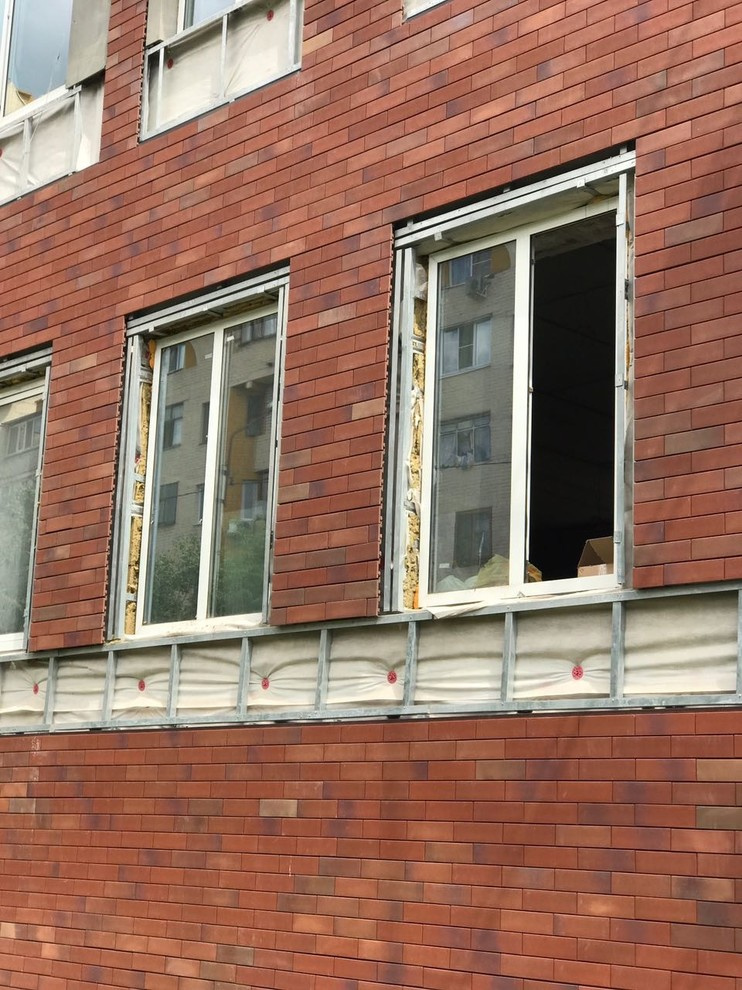 Клинкерная плитка Stroeher в системе вентилируемого фасада Ronson