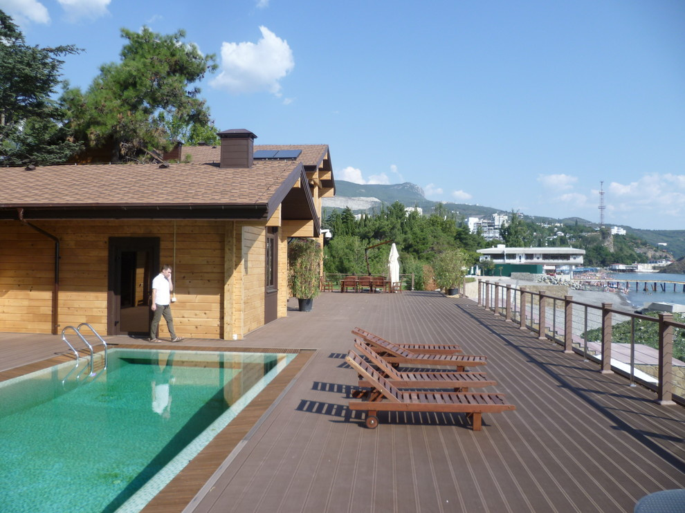 Дом из бруса. Архитектура и дизайн интерьера.