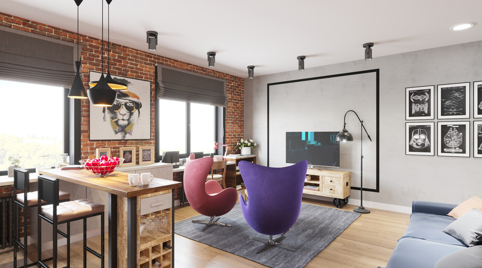 американский Loft для молодой пары