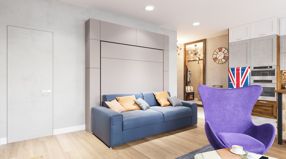 Обложка проекта: американский Loft для молодой пары