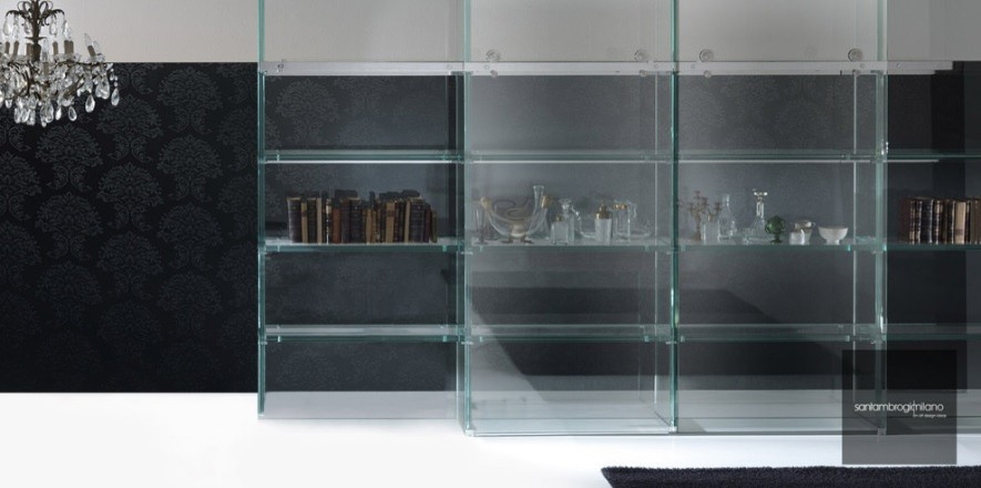 GLASS BOOKCASE