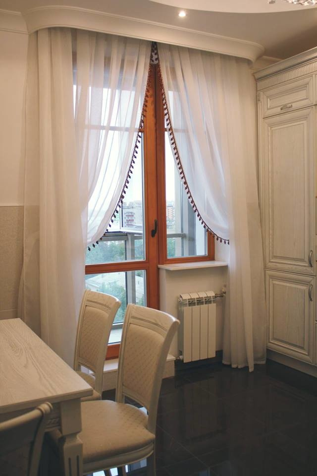 Текстильное оформление квартиры ЖК "Виноградный"