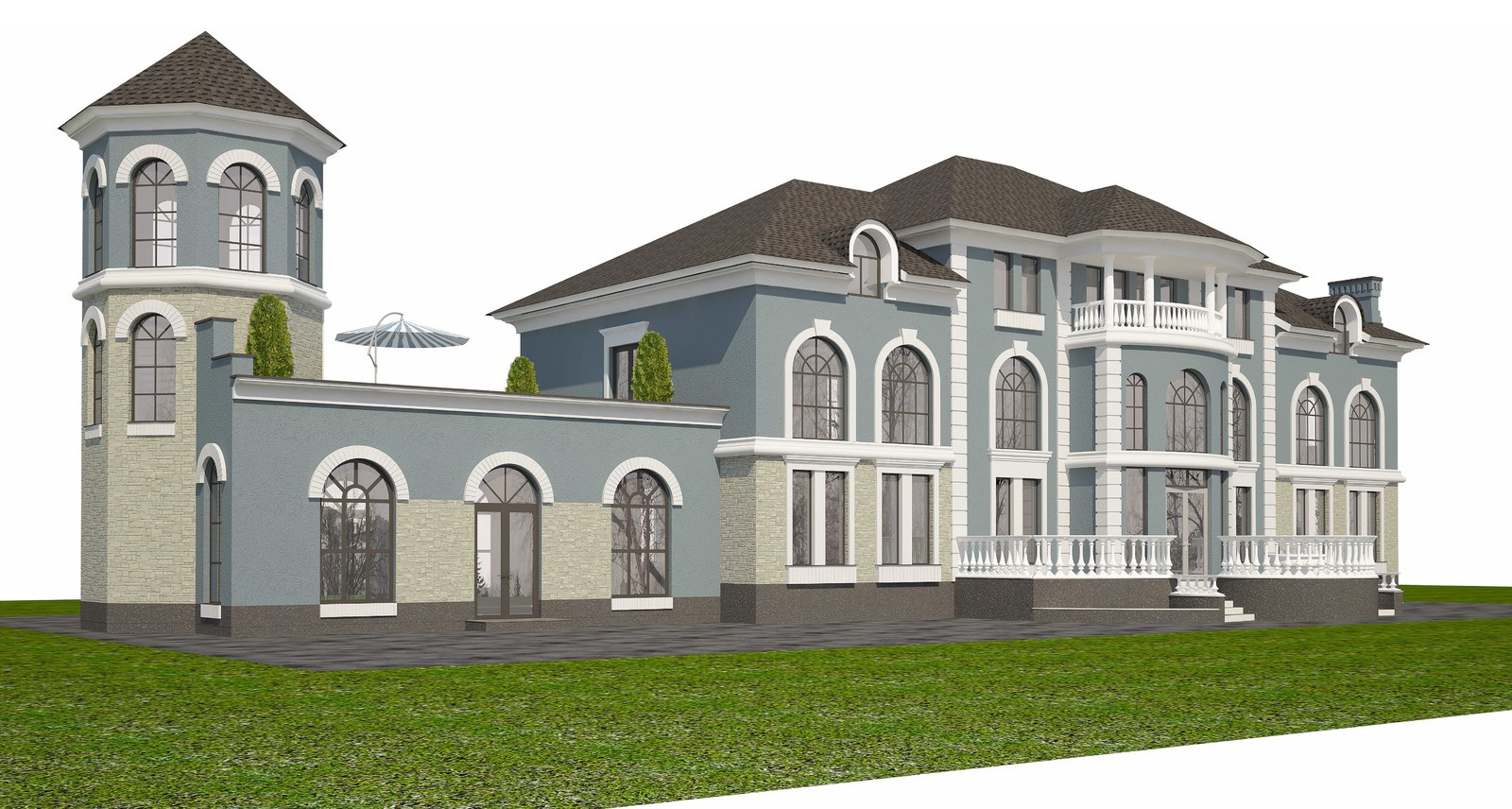 Ремонт фасада коттеджа