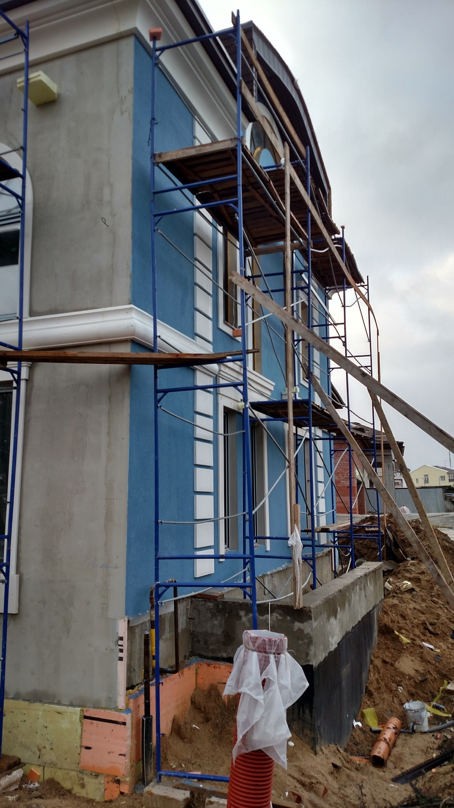 Ремонт фасада коттеджа