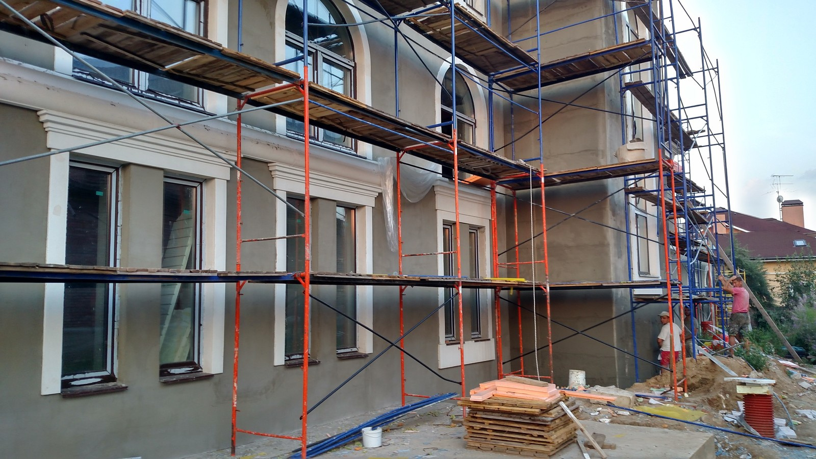 Ремонт фасада коттеджа