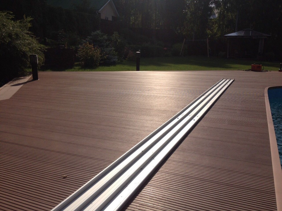 Монтаж Террасы вокруг бассейна