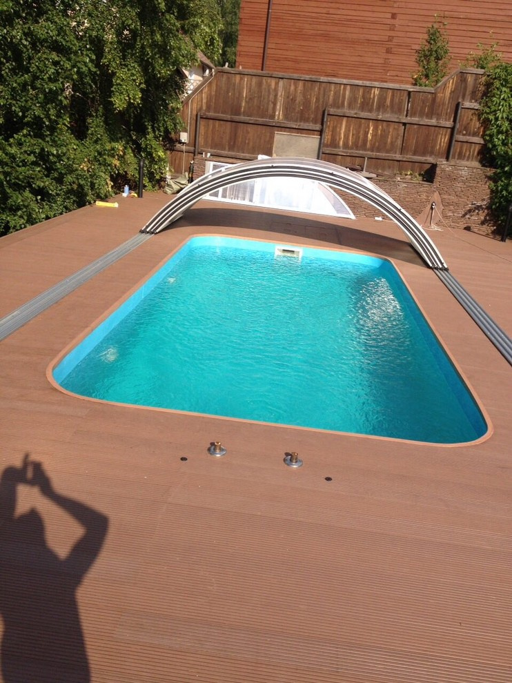 Монтаж Террасы вокруг бассейна