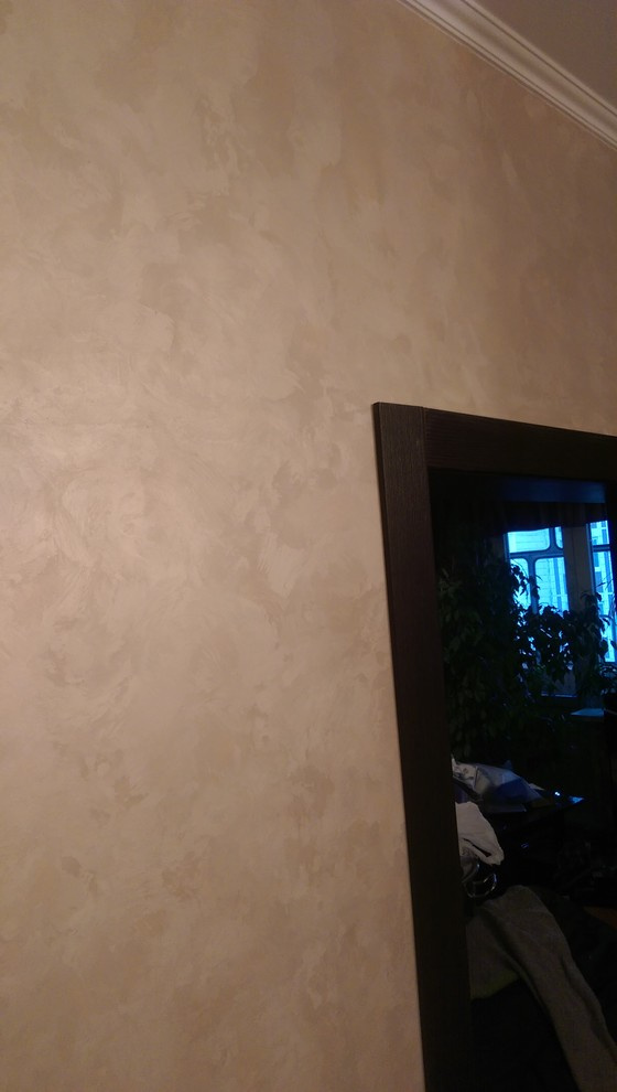 Квартира, прихожая. Бюджет. Нанесение "Мокрый шёлк" San Marco