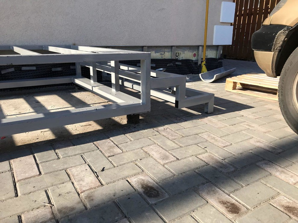 Дом из керамзитоблока со штукатуренным фасадом