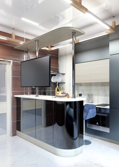 Кухня гостиная