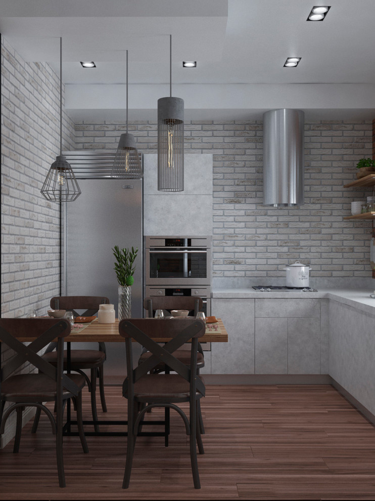Трехкомнатная квартира в стиле лофт, 78 м²