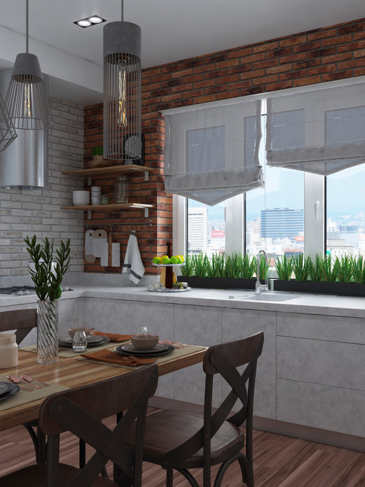 Трехкомнатная квартира в стиле лофт, 78 м²