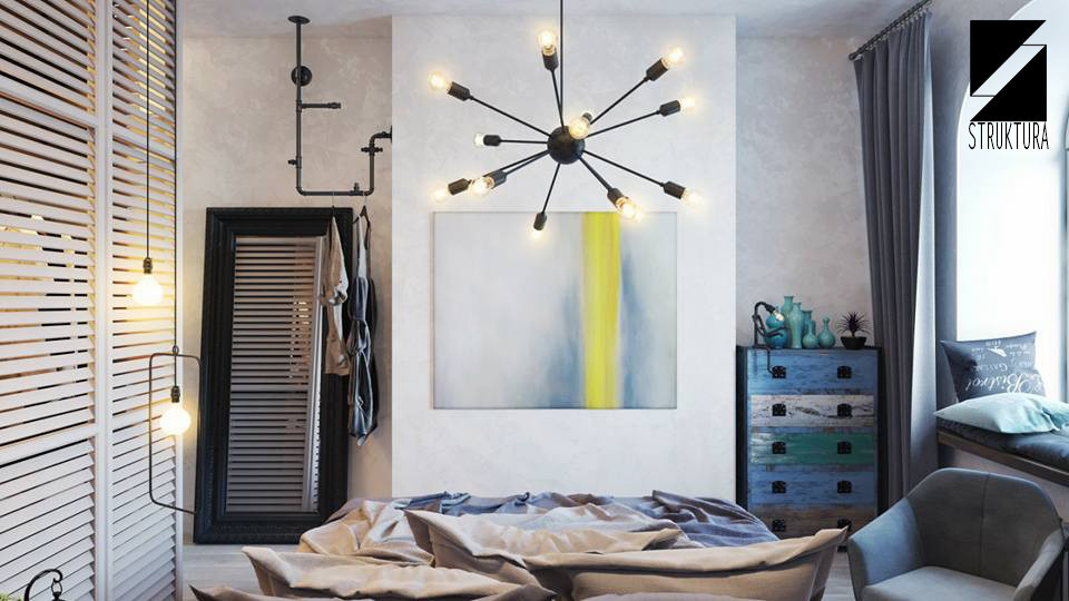Обложка проекта: Спальня в стиле Loft