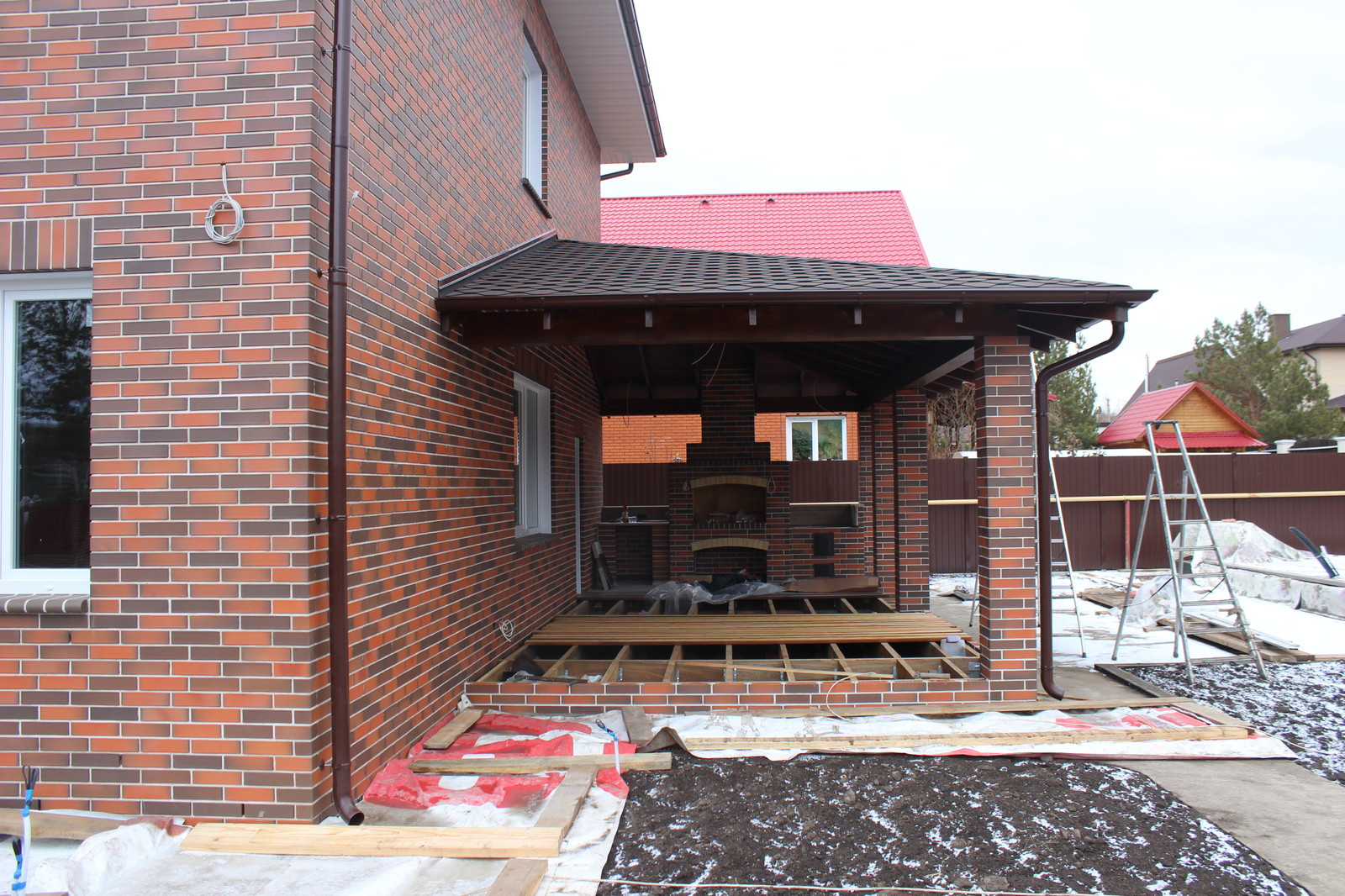 Проектирование. Строительство. Дом из кирпича. Площадь 400 кв.м.