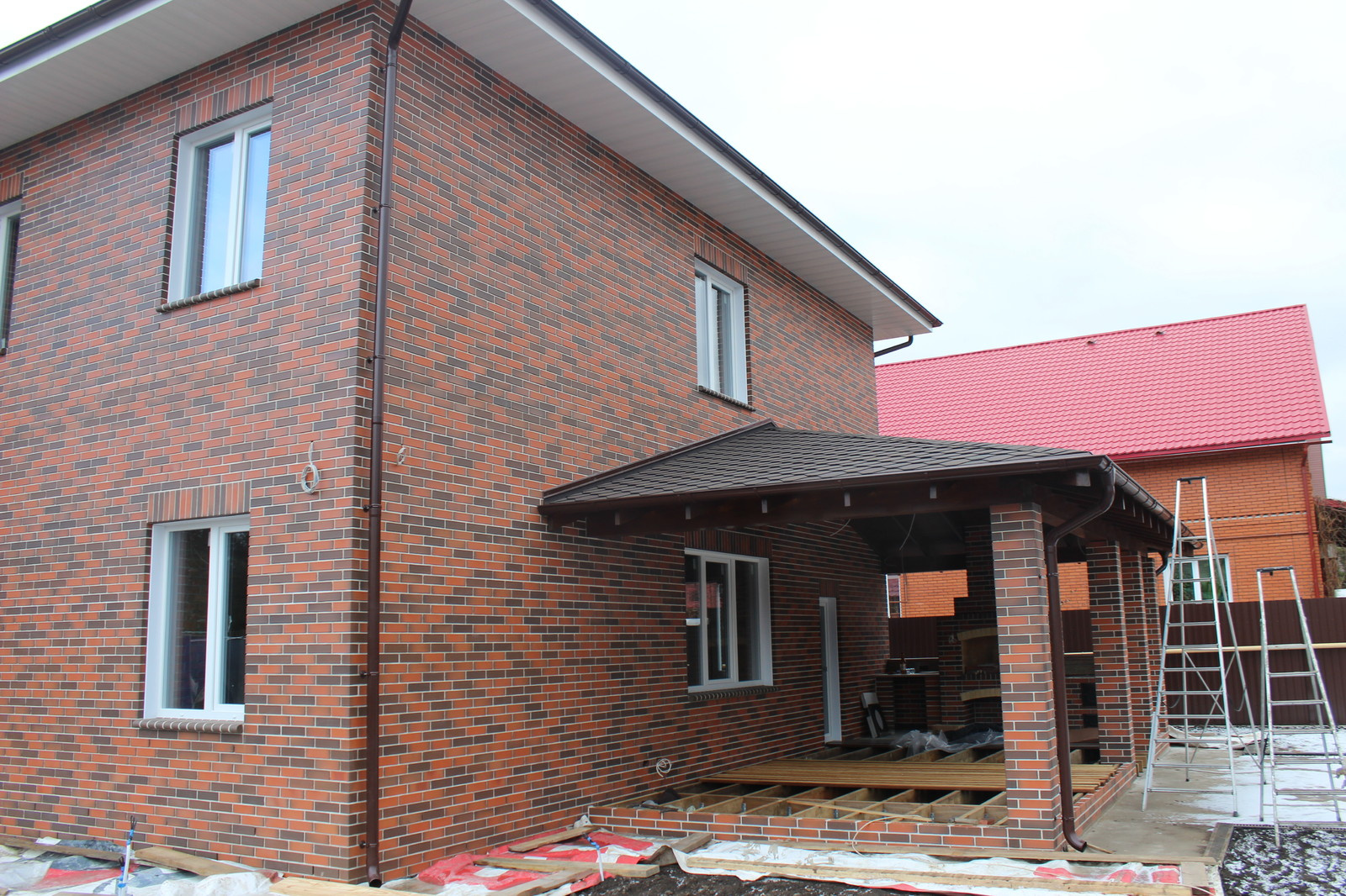 Проектирование. Строительство. Дом из кирпича. Площадь 400 кв.м.