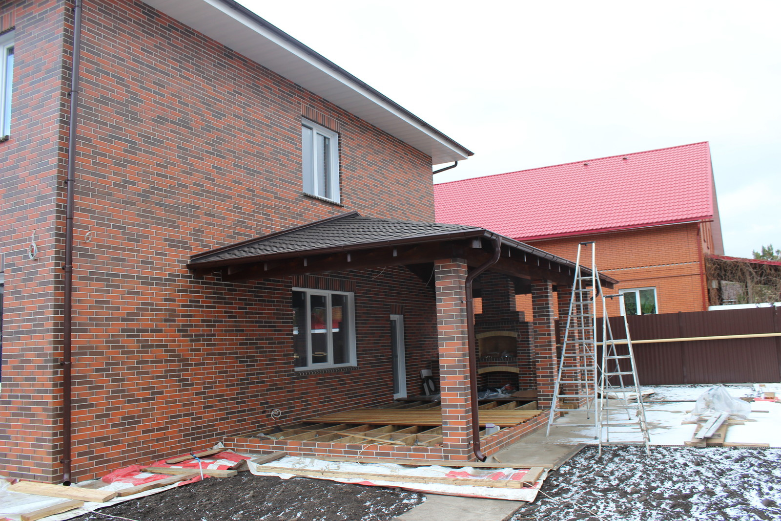 Проектирование. Строительство. Дом из кирпича. Площадь 400 кв.м.