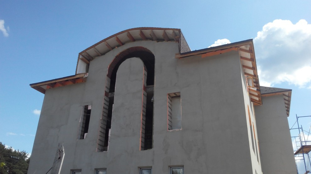 Ремонт фасада коттеджа