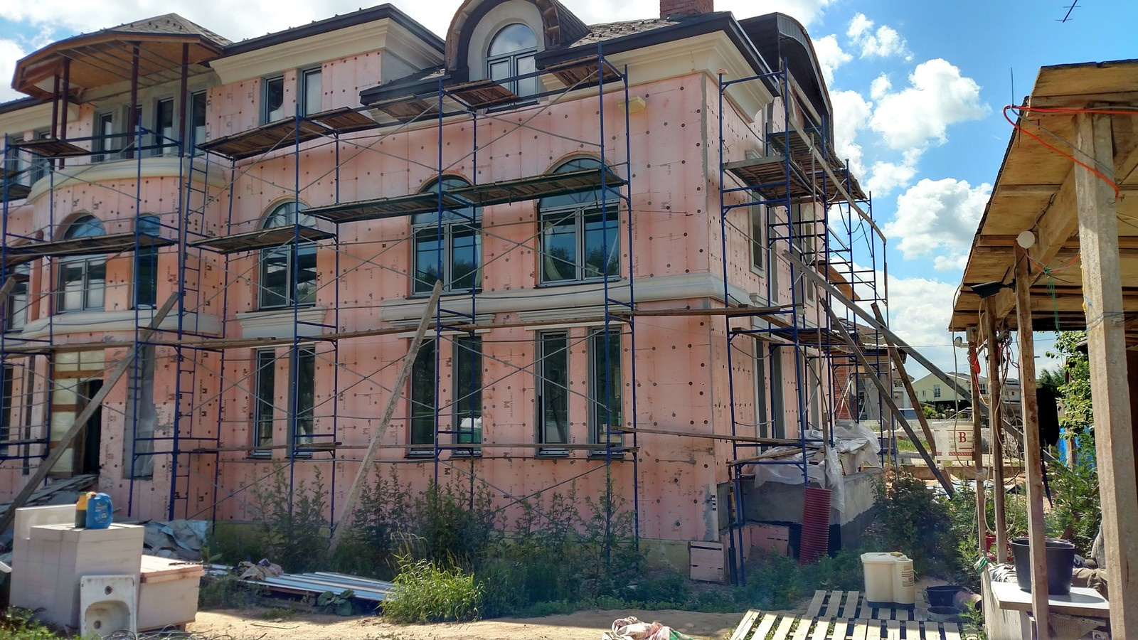 Ремонт фасада коттеджа