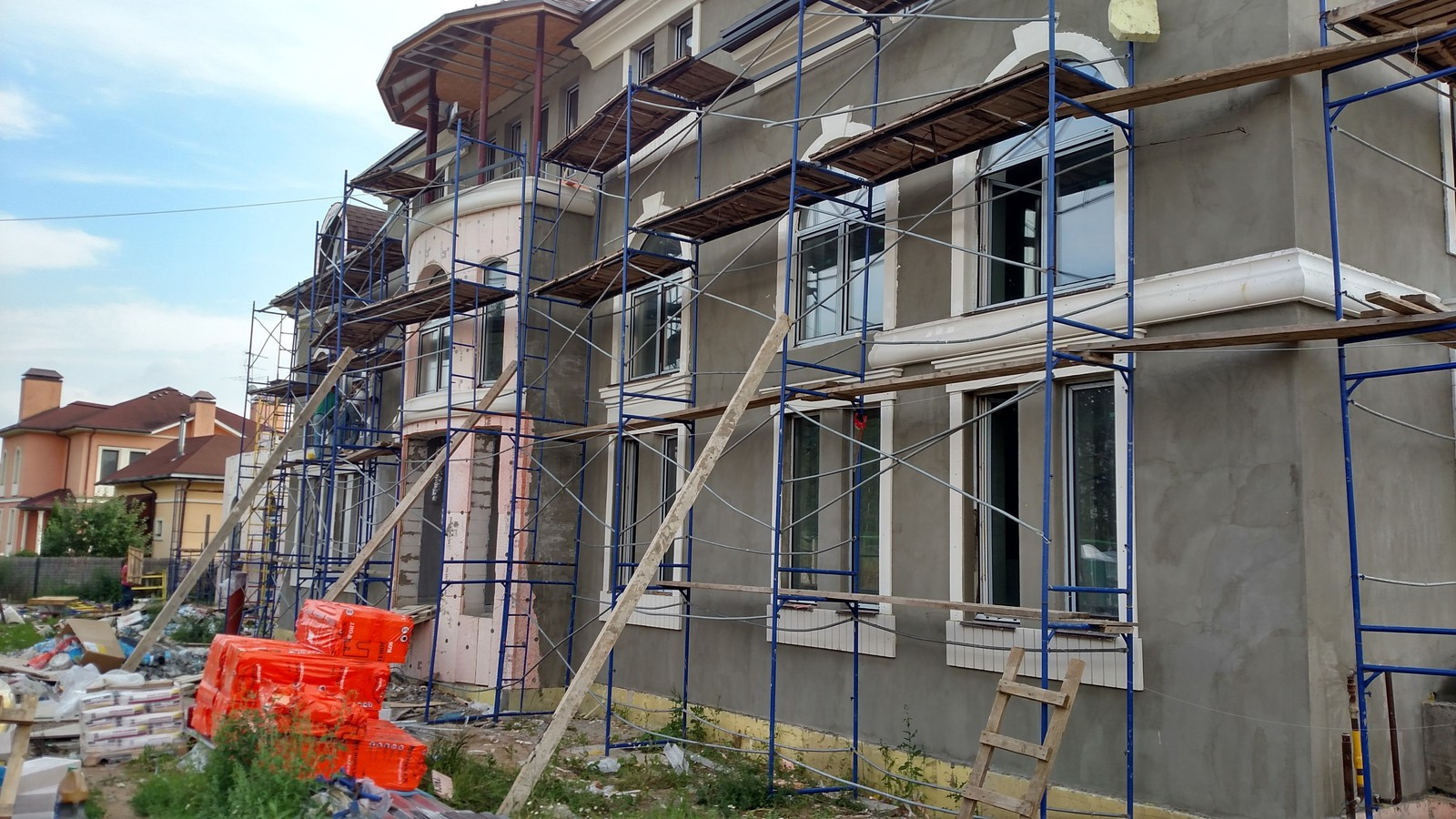 Ремонт фасада коттеджа