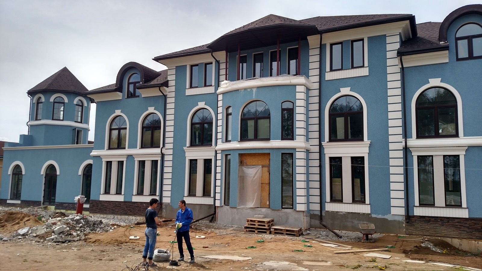 Ремонт фасада коттеджа