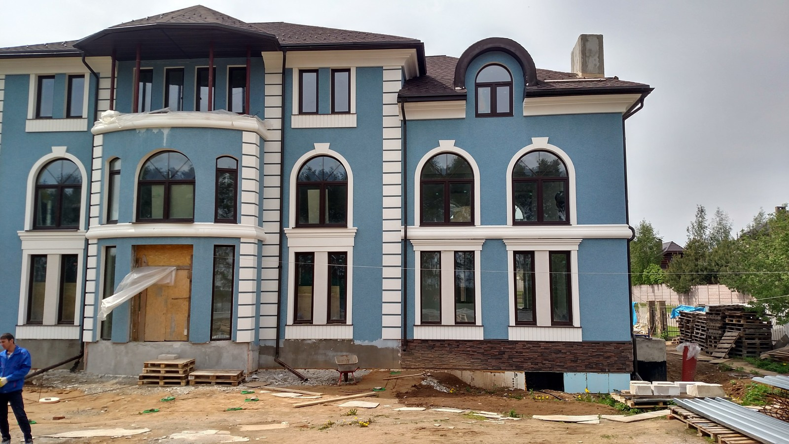 Ремонт фасада коттеджа