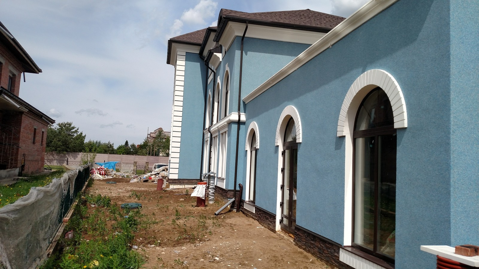 Ремонт фасада коттеджа