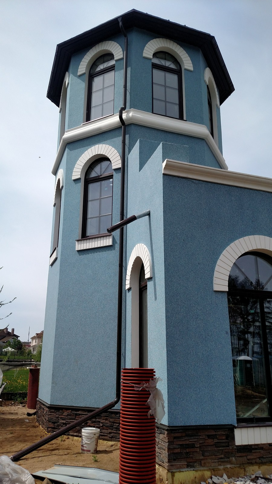 Ремонт фасада коттеджа