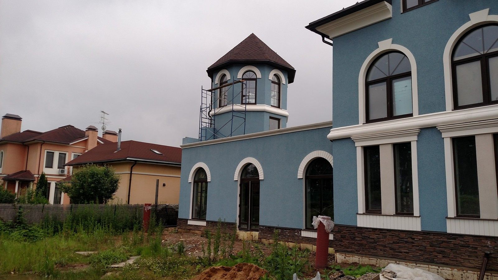 Ремонт фасада коттеджа