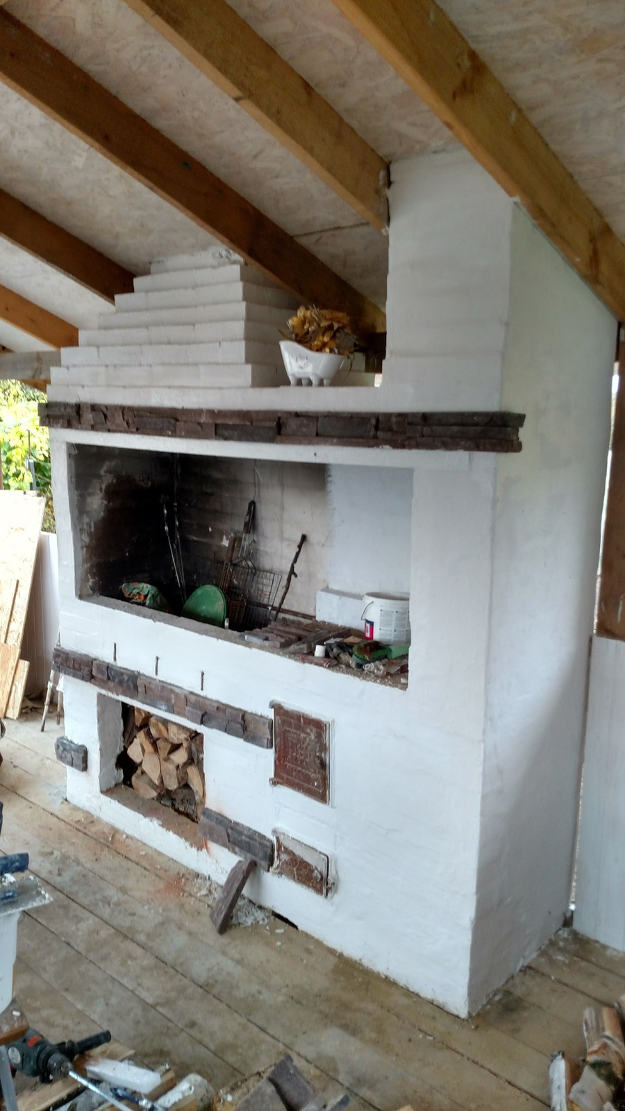 Обложка проекта: садовая беседка с печью