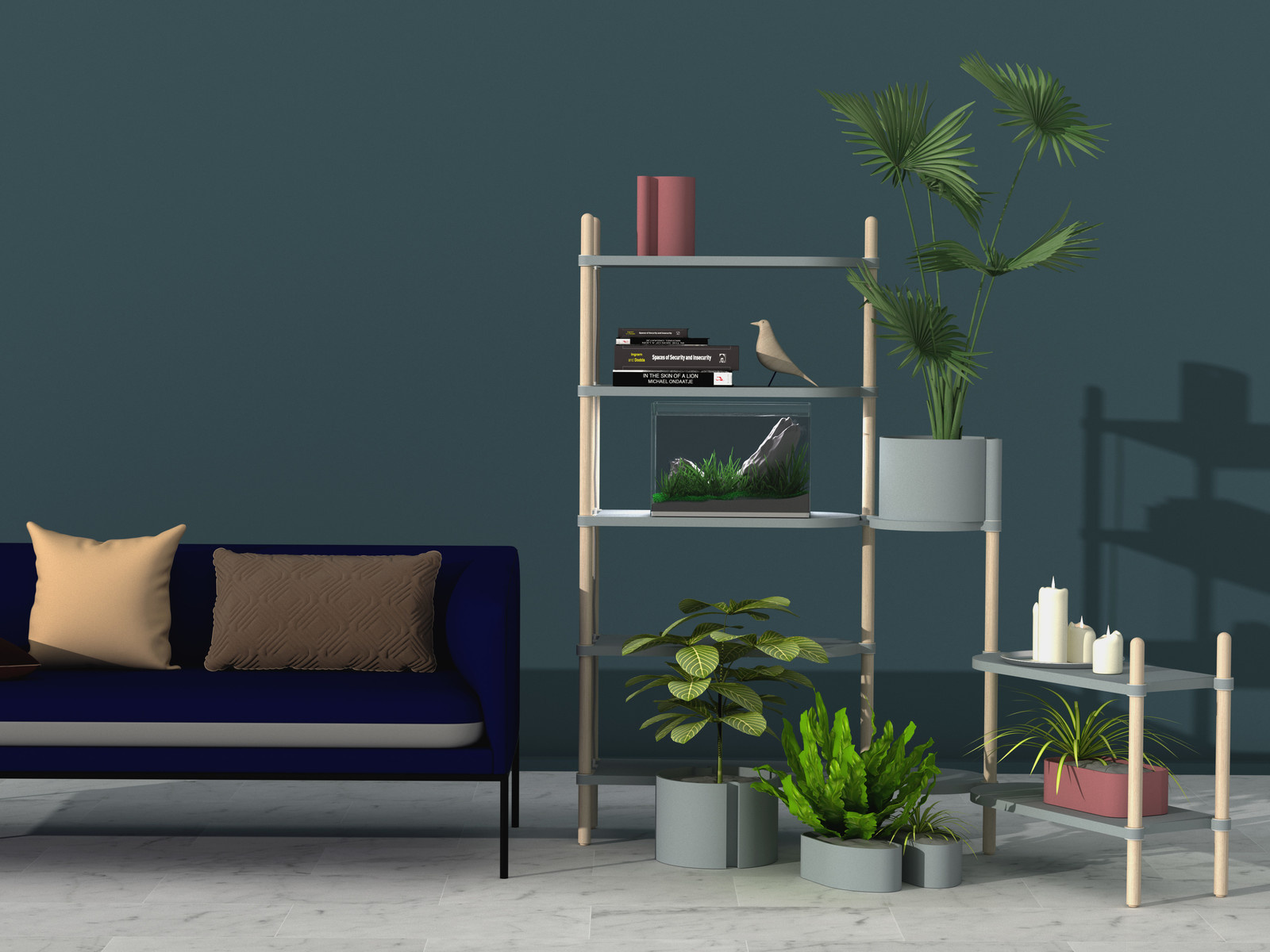 Модульный стеллаж для комнатных растений