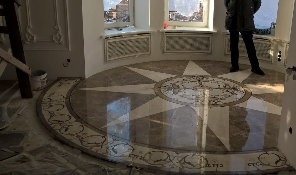 Обложка проекта: мраморное пано